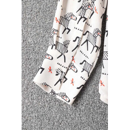 Replica Hermes White Gray H Print Shirt