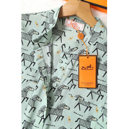 Replica Hermes Green H Print Shirt