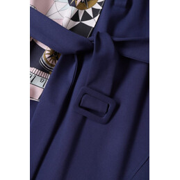 Replica Hermes Navy Belt Trim Dress