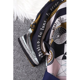 Replica Hermes Navy Belt Trim Dress