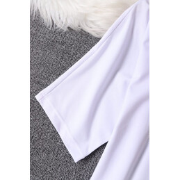 Replica Hermes White Equestrian Scarf Print T-Shirt