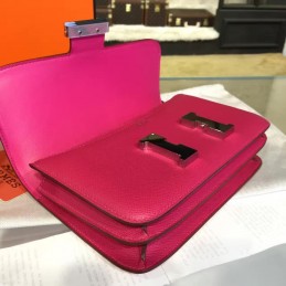 Replica Hermes Fuchsia Constance 24 Palladium Hardware Bag