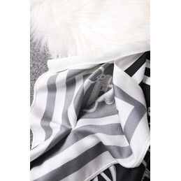 Replica Hermes Black White Geometric Print Shirt