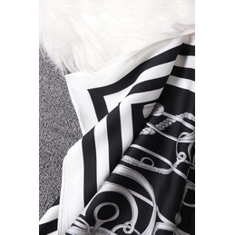 Replica Hermes Black White Geometric Print Shirt