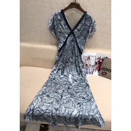 Replica Hermes Blue Sleeveless Dress