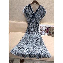 Replica Hermes Blue Sleeveless Dress