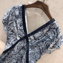 Replica Hermes Blue Sleeveless Dress