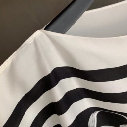 Replica Hermes Black White Striped Knit Sweater