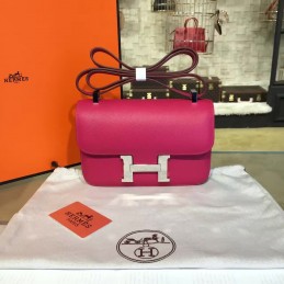 Replica Hermes Fuchsia Constance 24 Palladium Hardware Bag