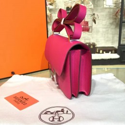 Replica Hermes Fuchsia Constance 24 Palladium Hardware Bag