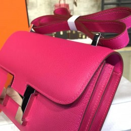 Replica Hermes Fuchsia Constance 24 Palladium Hardware Bag