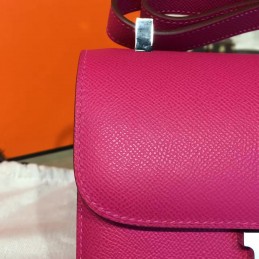Replica Hermes Fuchsia Constance 24 Palladium Hardware Bag