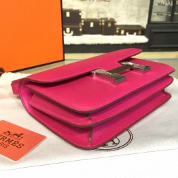 Replica Hermes Fuchsia Constance 24 Palladium Hardware Bag