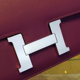 Replica Hermes Purple Constance 24 Palladium Hardware Bag