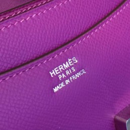 Replica Hermes Purple Constance 24 Palladium Hardware Bag