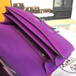 Replica Hermes Purple Constance 24 Palladium Hardware Bag