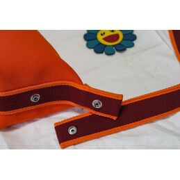 Replica Hermes Orange Trousse Bride Charm Bag