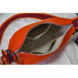 Replica Hermes Orange Trousse Bride Charm Bag