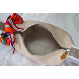Replica Hermes Beige Trousse Bride Twilly Bag