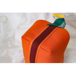 Replica Hermes Orange Trousse Bride Horse Charm Bag