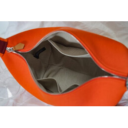 Replica Hermes Orange Trousse Bride Horse Charm Bag