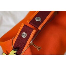 Replica Hermes Orange Trousse Bride Horse Charm Bag