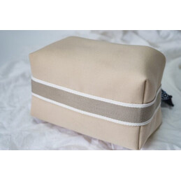 Replica Hermes Beige Trousse Bride Flower Charm Bag