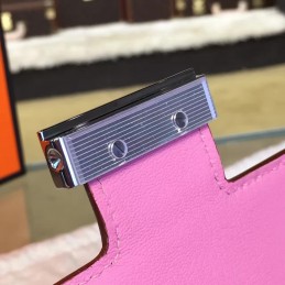 Replica Hermes Light Pink Constance 24 Palladium Hardware Bag