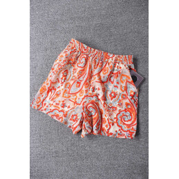 Replica Hermes Coral Print Shorts Set