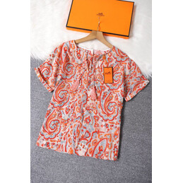 Replica Hermes Coral Print Shorts Set
