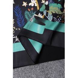 Replica Hermes Green Multicolor Print Dress