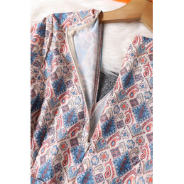 Replica Hermes Gray Scarf Print Dress