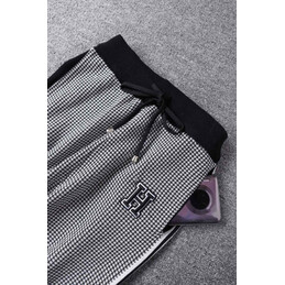 Replica Hermes Gray Striped Knit Pants Set