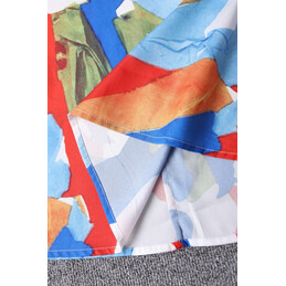 Replica Hermes Multicolor Scarf Print Dress
