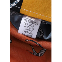 Replica Hermes White Multicolor Scarf Panel Dress