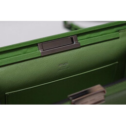 Replica Hermes Green Clic H 21 Flower Charm Bag