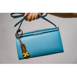Replica Hermes Light Blue Clic H 21 Charm Bag