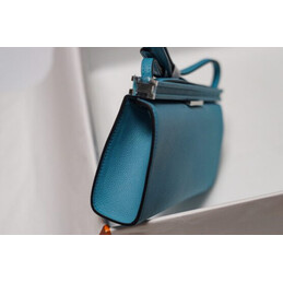 Replica Hermes Light Blue Clic H 21 Charm Bag