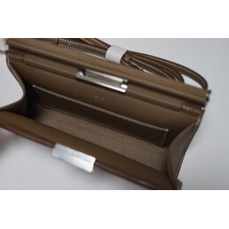 Replica Hermes Taupe Clic H 21 Charm Bag