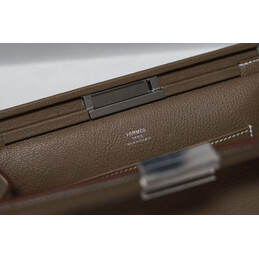 Replica Hermes Taupe Clic H 21 Charm Bag