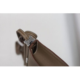 Replica Hermes Taupe Clic H 21 Charm Bag