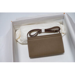 Replica Hermes Taupe Clic H 21 Charm Bag