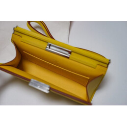 Replica Hermes Yellow Clic H 21 Flower Charm Bag