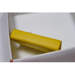 Replica Hermes Yellow Clic H 21 Flower Charm Bag