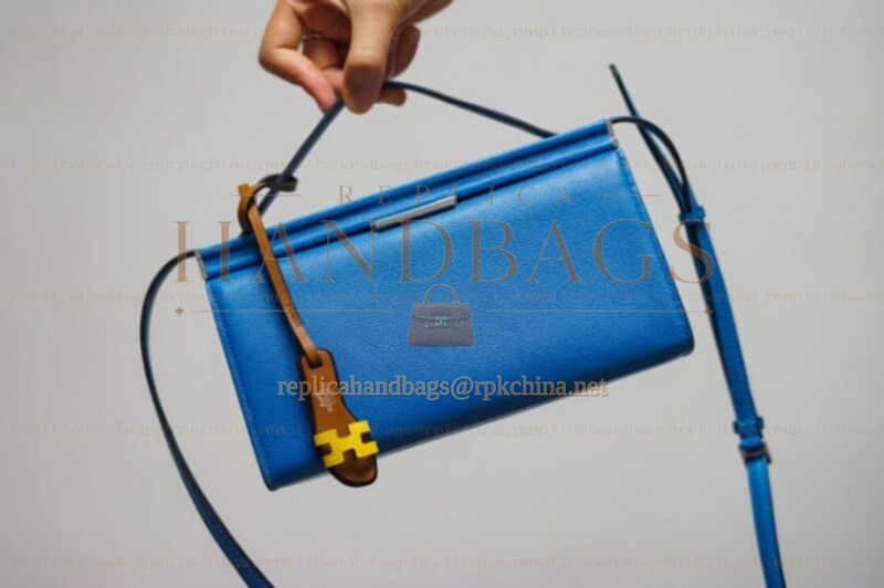 Replica Hermes Blue Clic H 21 Charm Bag