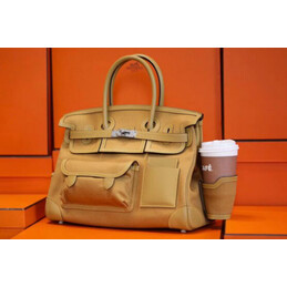 Replica Hermes Tan Cargo Birkin 35 Bag