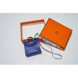 Replica Hermes Blue Kelly Mini Charm