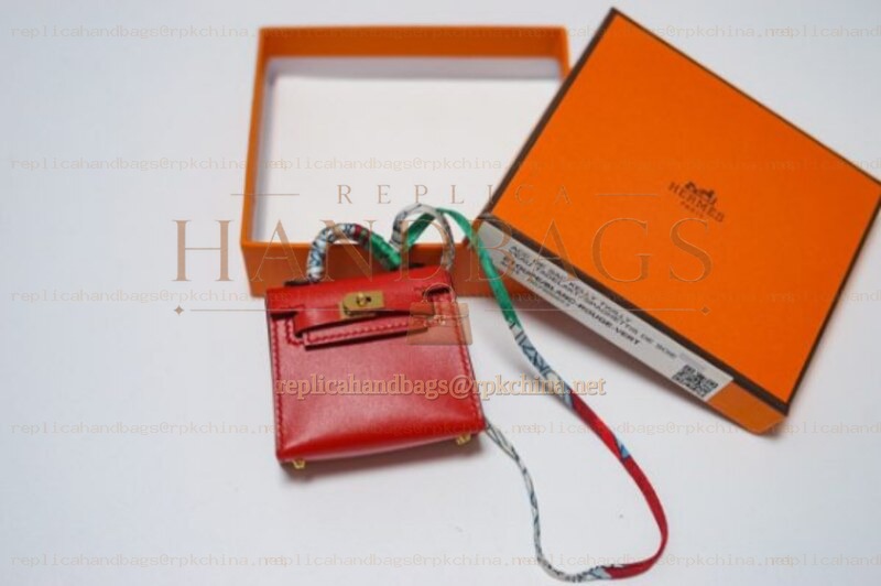 Replica Hermes Red Kelly Mini Charm