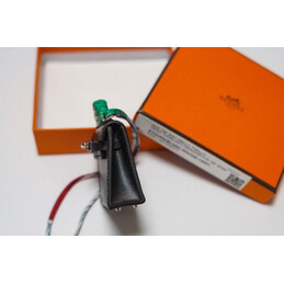 Replica Hermes Black Kelly Mini Charm Gold Hardware
