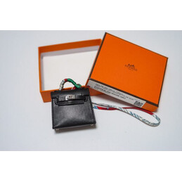 Replica Hermes Black Kelly Mini Charm Gold Hardware